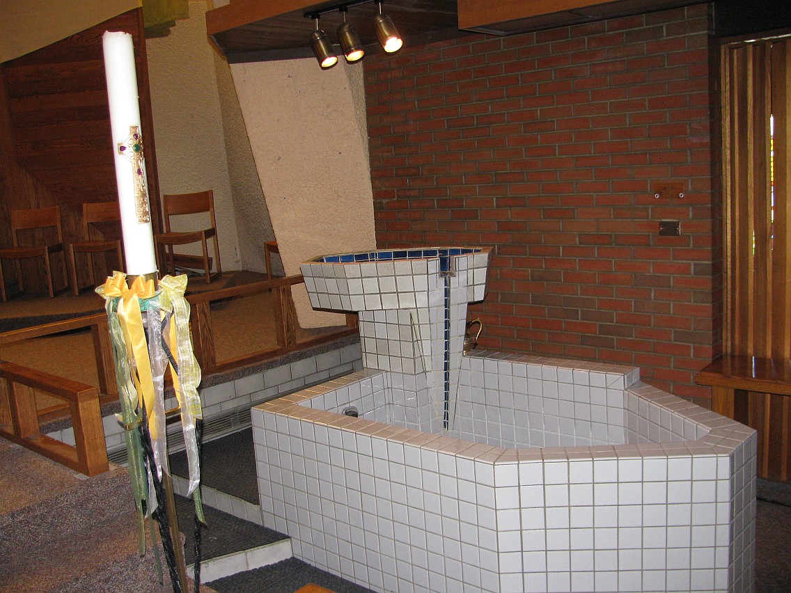 Baptismal Font at the old church